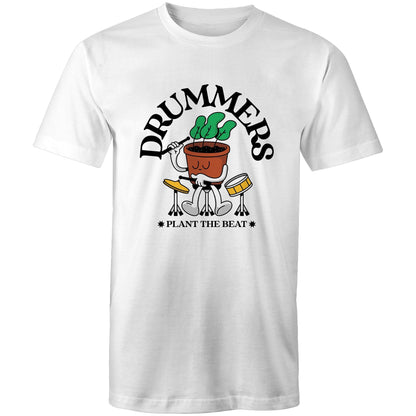 Drummers - Mens T-Shirt White Mens T-shirt Music Plants