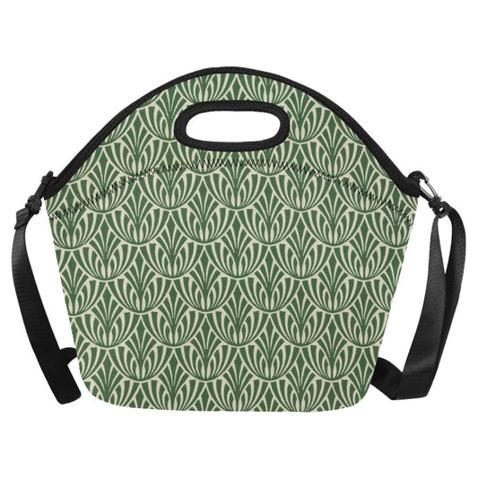 Green Pattern - Neoprene Lunch Bag/Large Neoprene Lunch Bag/Large