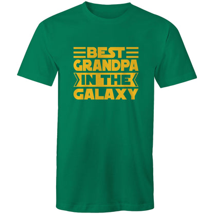 Best Grandpa In The Galaxy - Mens T-Shirt Kelly Green Mens T-shirt Dad