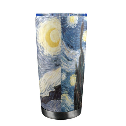 Starry Night - 20oz Travel Mug with Clear Lid Clear Lid Travel Mug