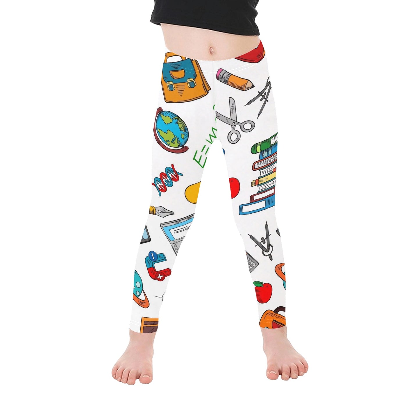 School Time - Kid's Ankle Length Leggings Kids Leggings Printed Offshore