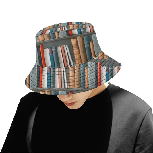 Books - Bucket Hat for Men All Over Print Bucket Hat for Men Reading