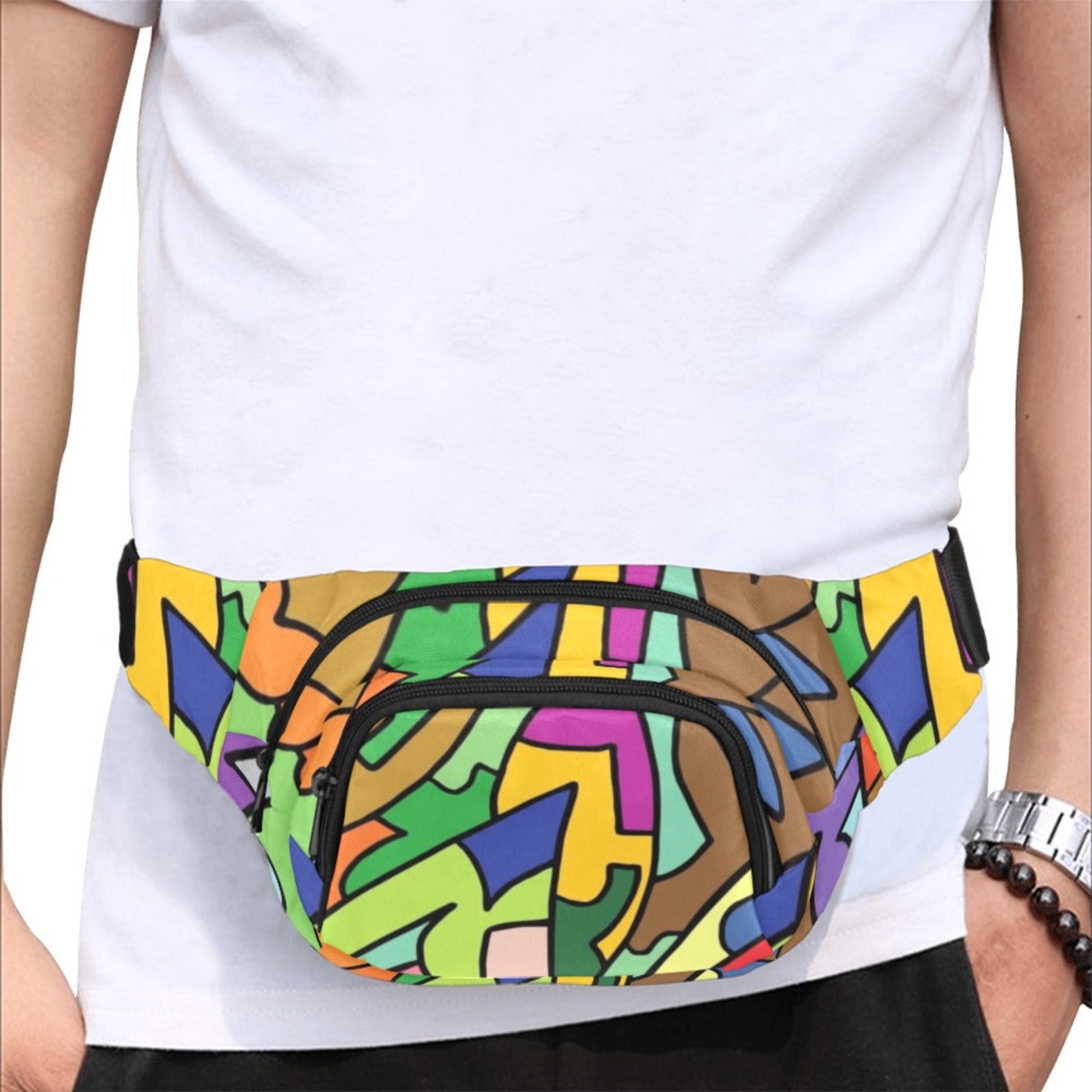 Bright Abstract - Bum Bag / Fanny Pack Bum Bag Printed Offshore