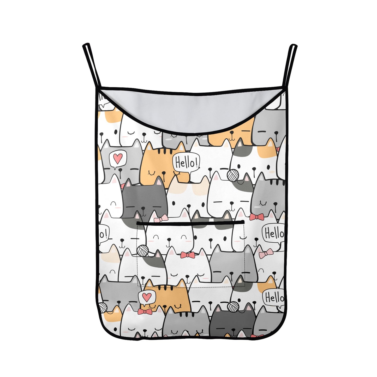 Cat Hello - Hanging Laundry Bag Hanging Laundry Bag Printed Offshore