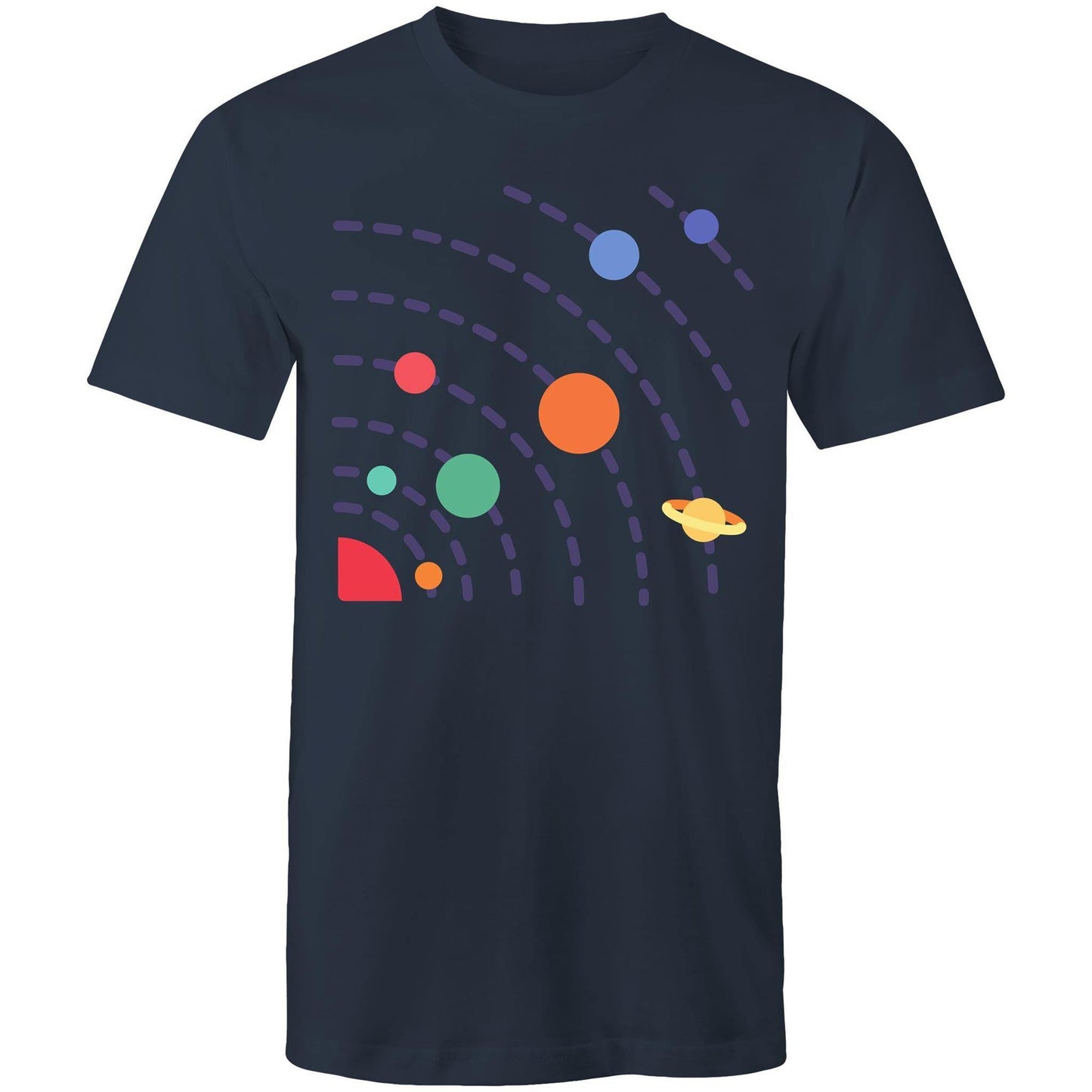 Solar System - Mens T-Shirt Navy Mens T-shirt Mens Science Space