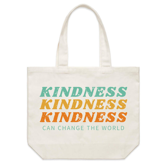 Kindness Can Change The World - Shoulder Canvas Tote Bag Default Title Shoulder Tote Bag