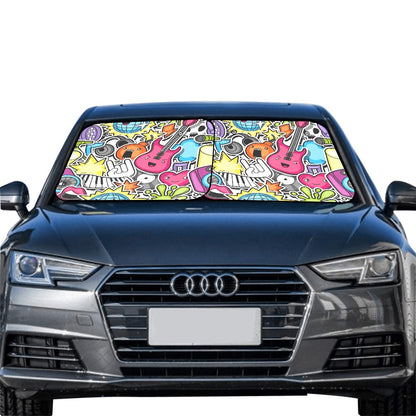 Sticker Music - Car Sun Shade 28"x28"x2pcs Car Sun Shade 28"x28"x2pcs Music