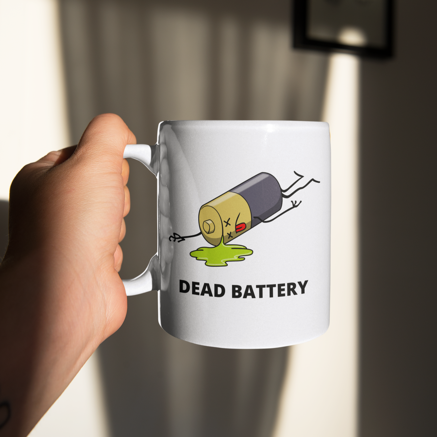 Dead Battery - 11oz Ceramic Mug 11 oz Mug Funny