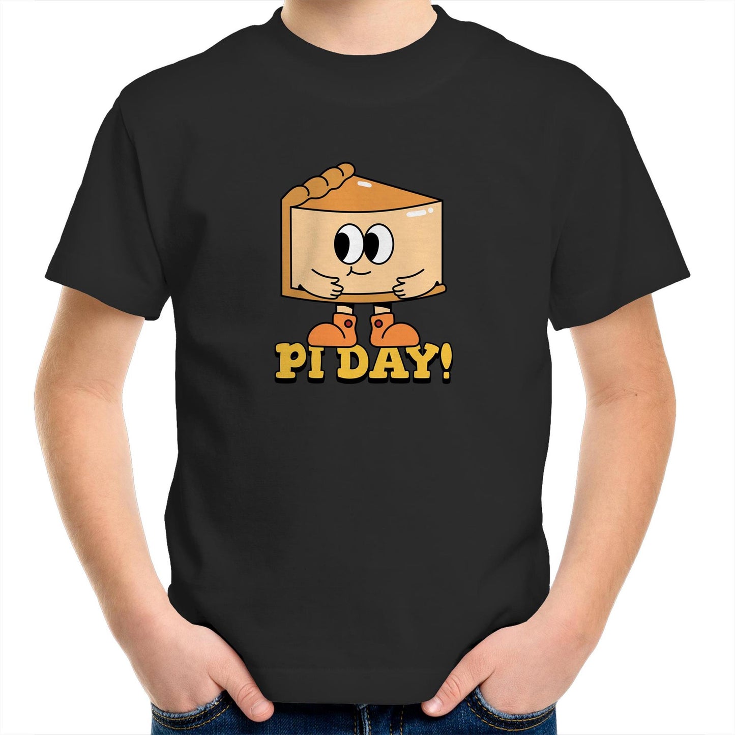 Pi Day - Kids Youth Crew T-Shirt Black Kids Youth T-shirt Maths Science