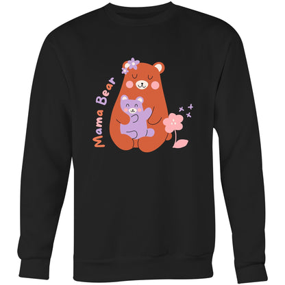 Mama Bear - Crew Sweatshirt Black Sweatshirt Mum