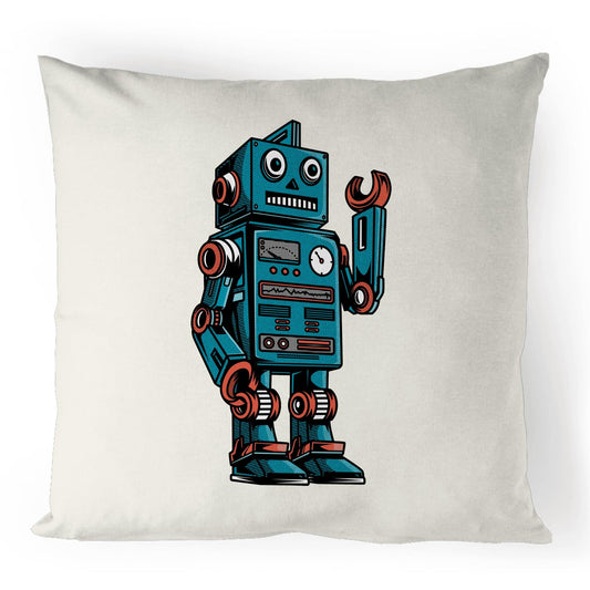 Robot - 100% Linen Cushion Cover Default Title Linen Cushion Cover Sci Fi