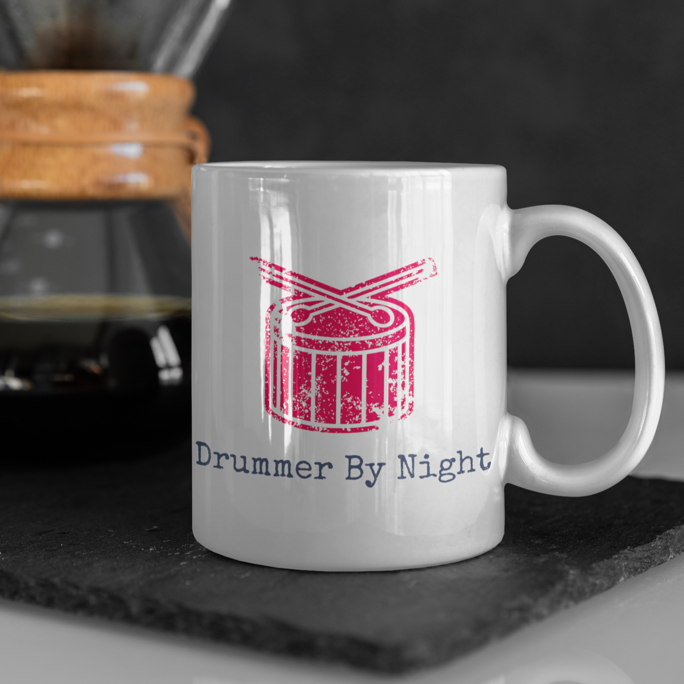 Drummer By Night - 11oz Ceramic Mug 11 oz Mug Music