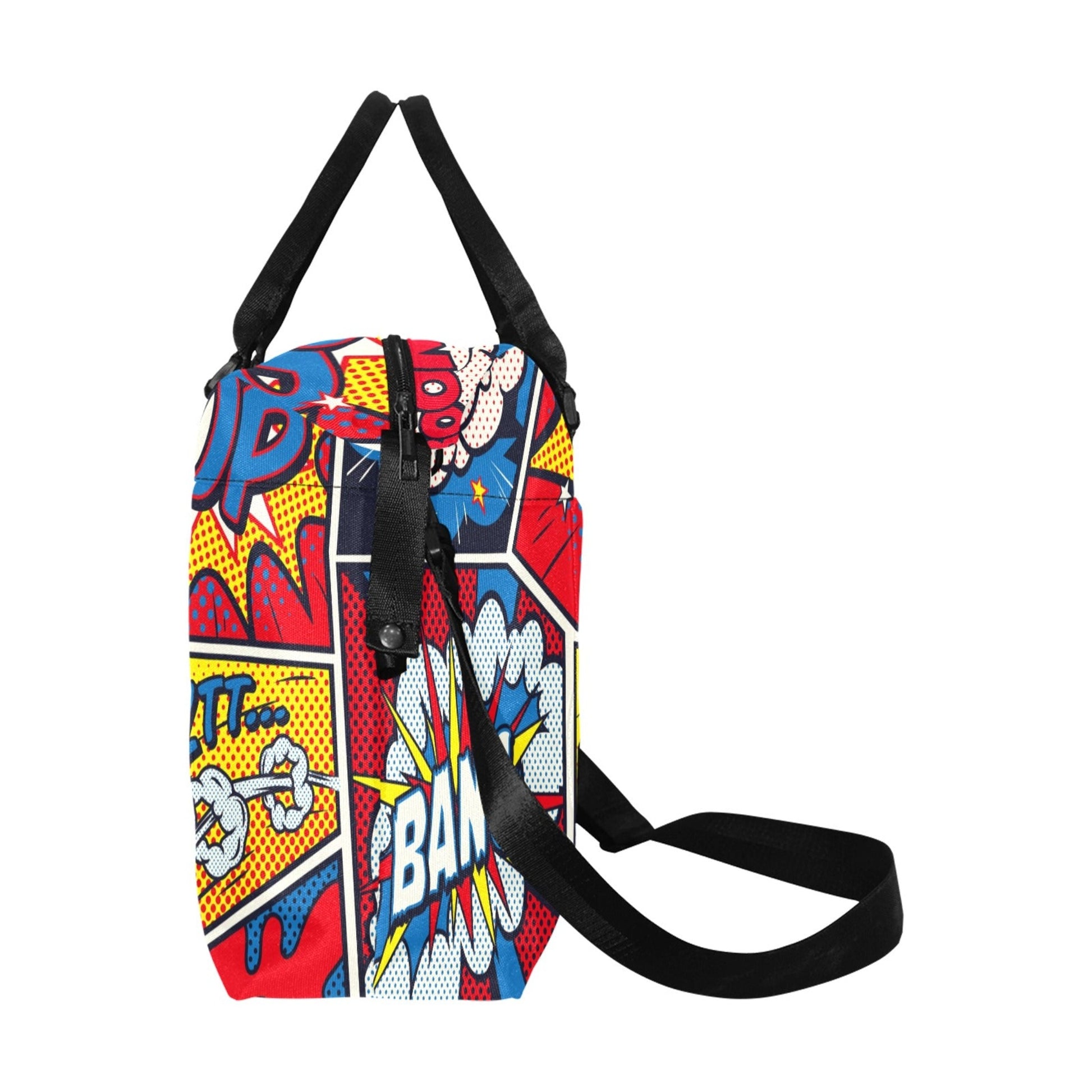 Comic Book - Square Duffle Bag (Model 1715) Square Duffle Bag