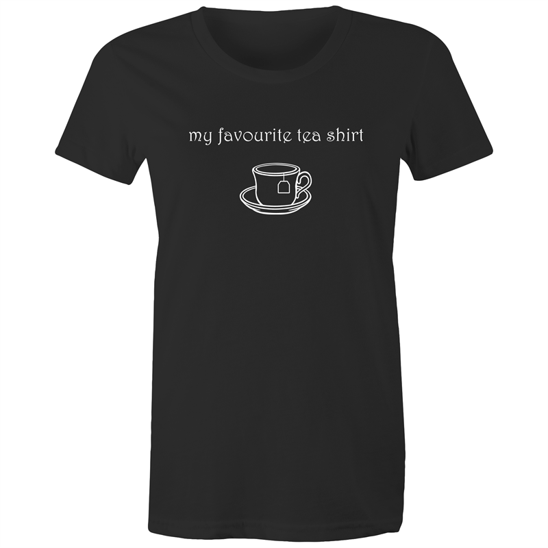 My Favourite Tea Shirt - Women's T-shirt Black Womens T-shirt Tea Womens