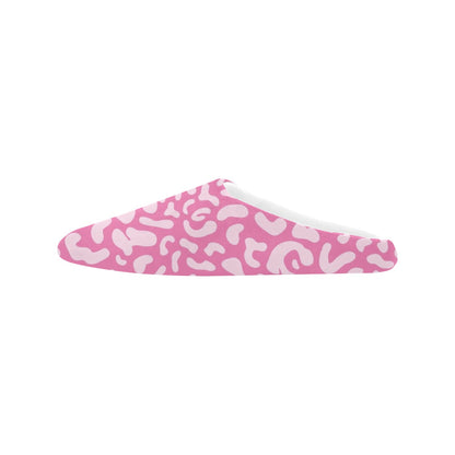 Pink Leopard - Women's Non-Slip Cotton Slippers Women's Non-Slip Cotton Slippers animal Printed Offshore