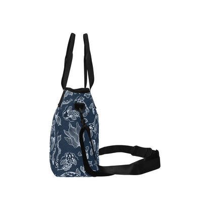 Blue Fish - Tote Bag with Shoulder Strap Nylon Tote Bag