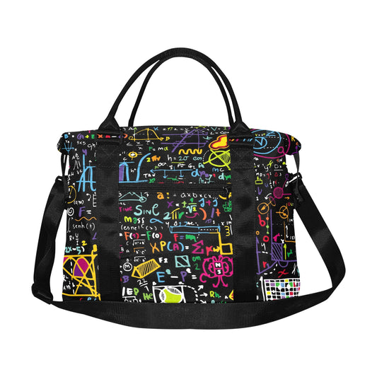 Math Scribbles - Square Duffle Bag Square Duffle Bag