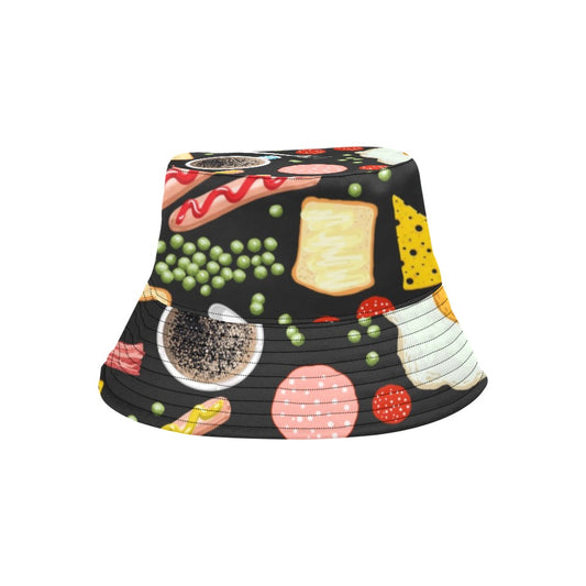 Breakfast Food - Bucket Hat for Men All Over Print Bucket Hat for Men Food Printed Offshore