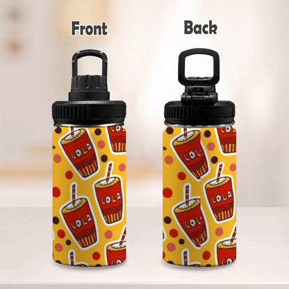 Cola - Kids Water Bottle with Chug Lid (12 oz) Kids Water Bottle with Chug Lid