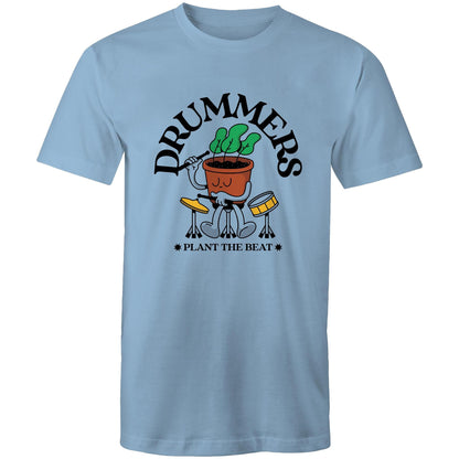 Drummers - Mens T-Shirt Carolina Blue Mens T-shirt Music Plants
