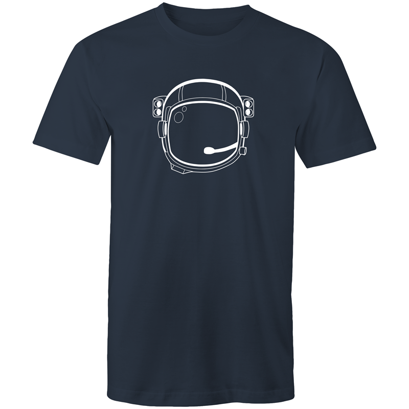 Astronaut Helmet - Mens T-Shirt Navy Mens T-shirt Mens Space