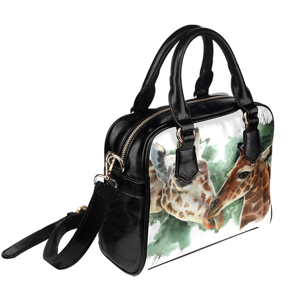 Giraffes - Shoulder Handbag Shoulder Handbag animal Printed Offshore