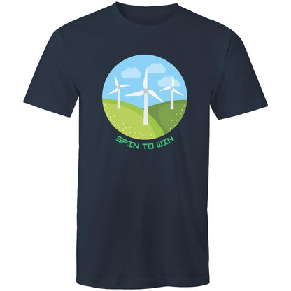 Spin To WIn - Mens T-Shirt Navy Mens T-shirt Environment Mens