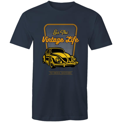 Vintage Life - Mens T-Shirt Navy Mens T-shirt Retro