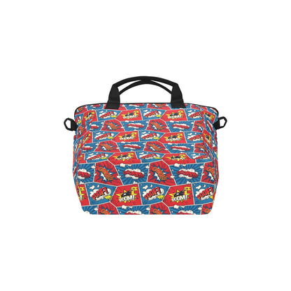 Comic Book Pop - Tote Bag with Shoulder Strap Nylon Tote Bag