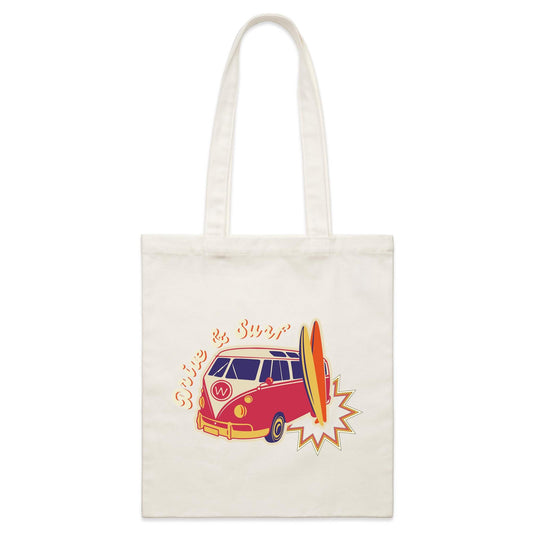 Drive And Surf - Parcel Canvas Tote Bag Default Title Parcel Tote Bag