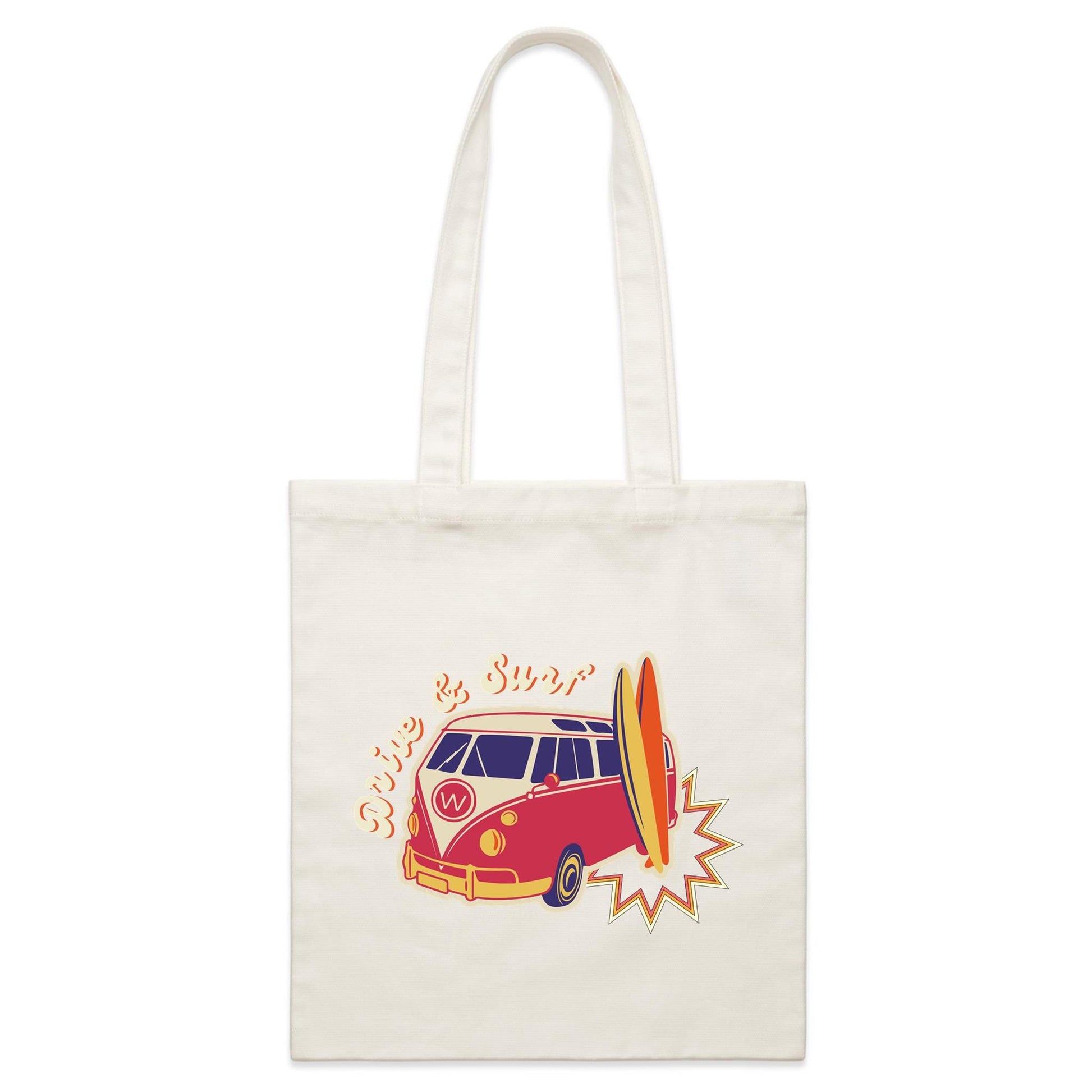 Drive And Surf - Parcel Canvas Tote Bag Default Title Parcel Tote Bag