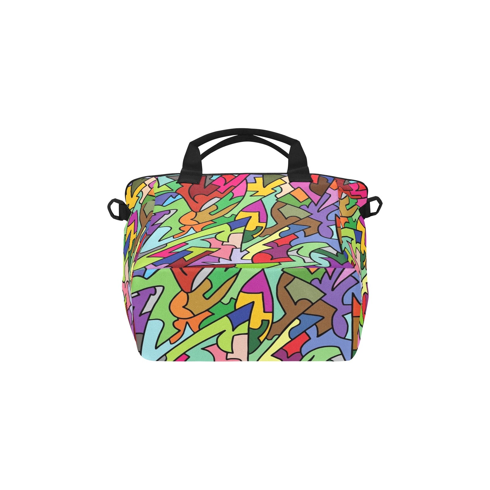 Bright Abstract - Tote Bag with Shoulder Strap Nylon Tote Bag