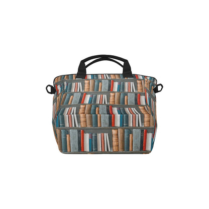 Books - Tote Bag with Shoulder Strap Nylon Tote Bag