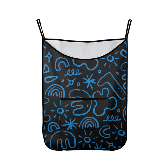 Blue Squiggle - Hanging Laundry Bag Hanging Laundry Bag