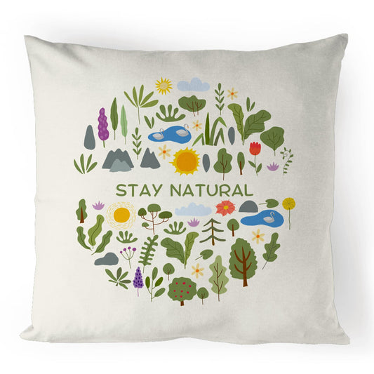 Stay Natural - 100% Linen Cushion Cover Default Title Linen Cushion Cover Environment Plants