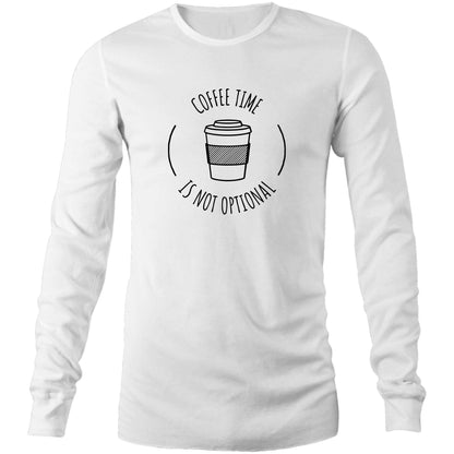 Coffee Time - Long Sleeve T-Shirt White Unisex Long Sleeve T-shirt Coffee Mens Womens