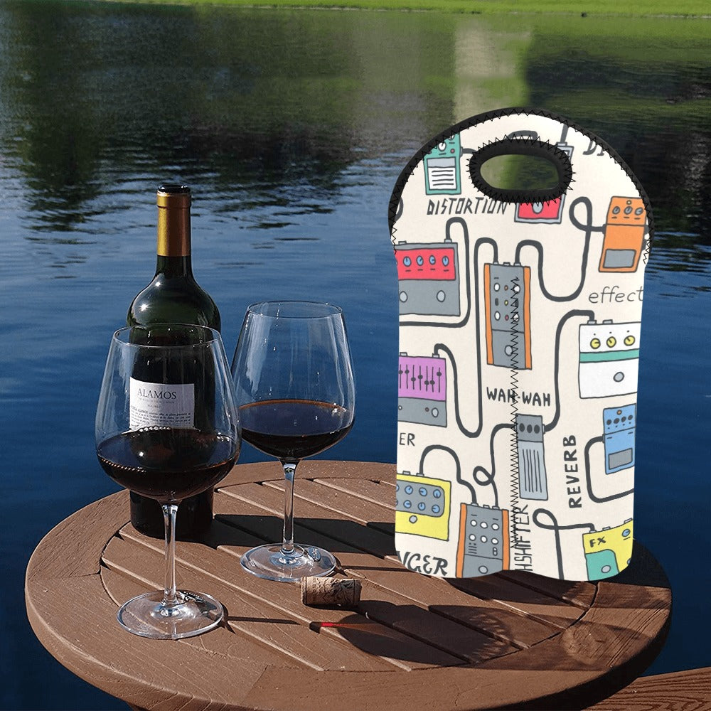 Guitar Pedals - 2-Bottle Neoprene Wine Bag 2 Bottle Wine Bag Printed Offshore