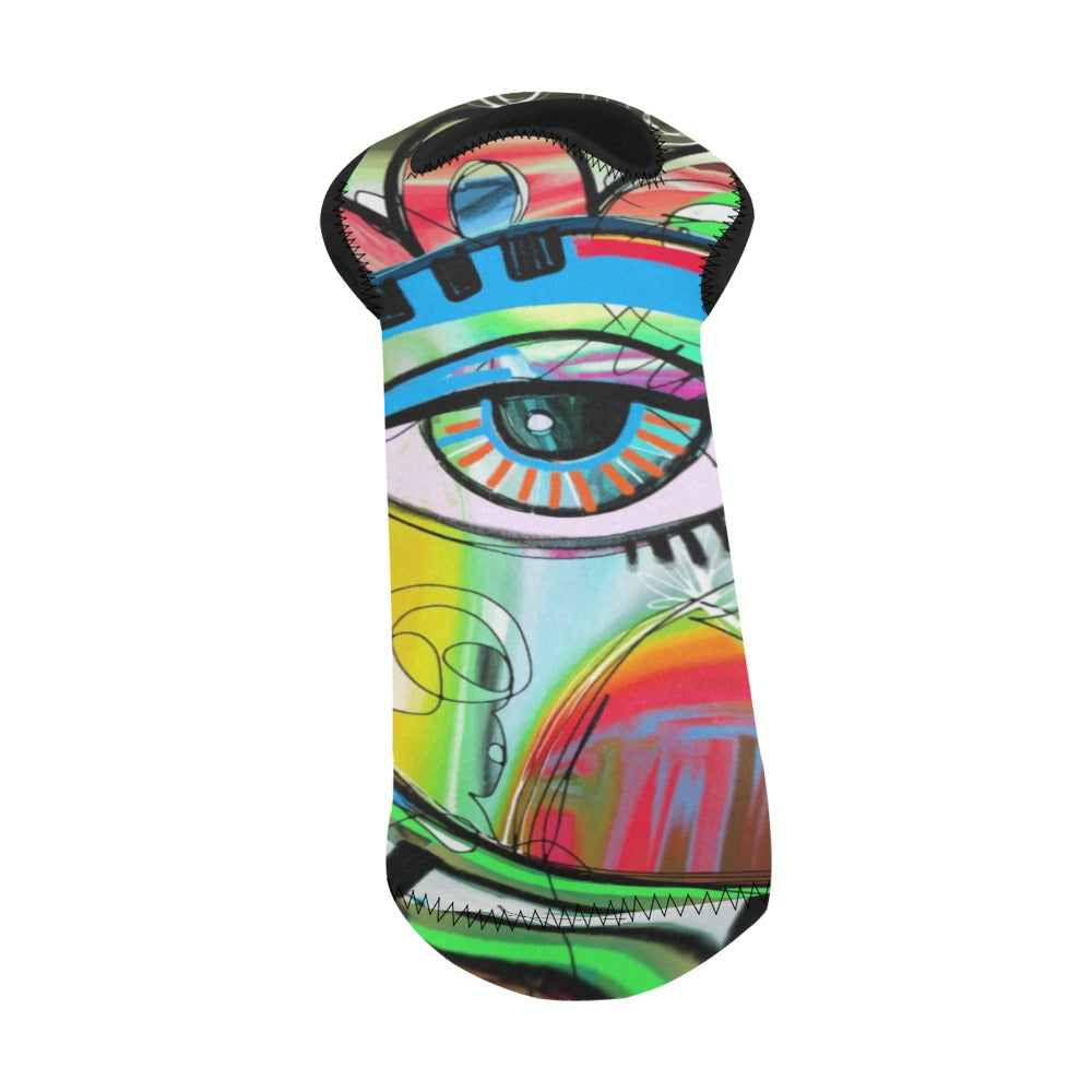 Graffiti Bird - Neoprene Wine Bag Wine Bag Printed Offshore