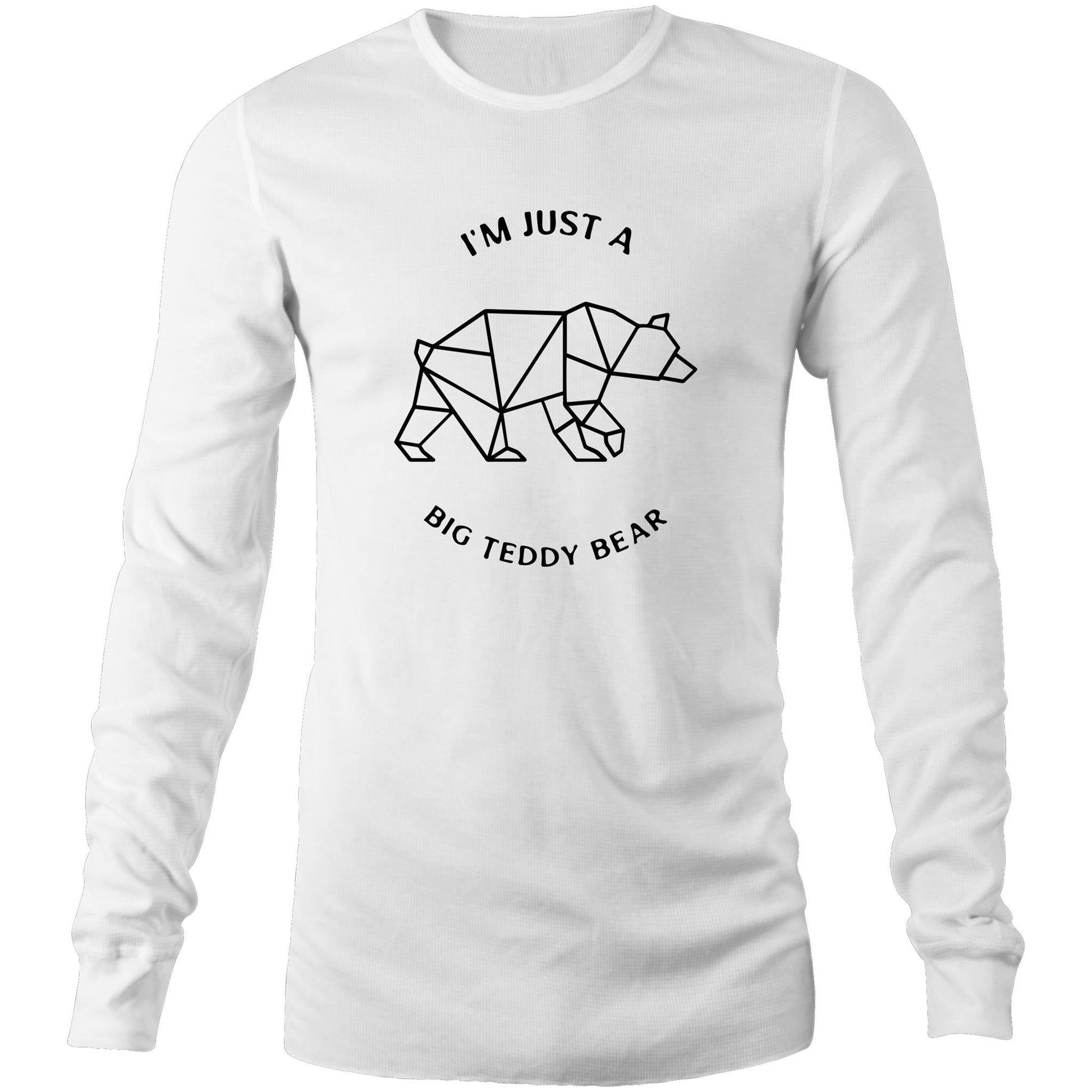 Teddy Bear - Long Sleeve T-Shirt White Unisex Long Sleeve T-shirt animal Mens Womens