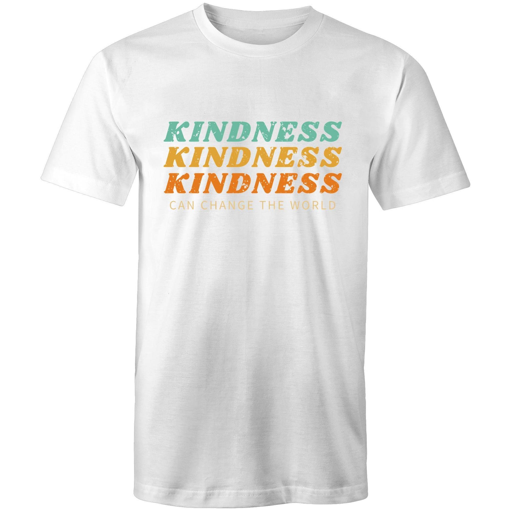 Kindness Can Change The World - Mens T-Shirt White Mens T-shirt Mens Retro