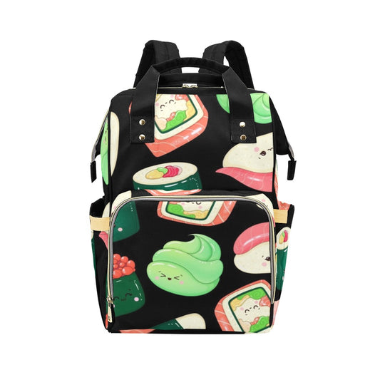 Happy Sushi - Multifunction Backpack Multifunction Backpack Food Printed Offshore