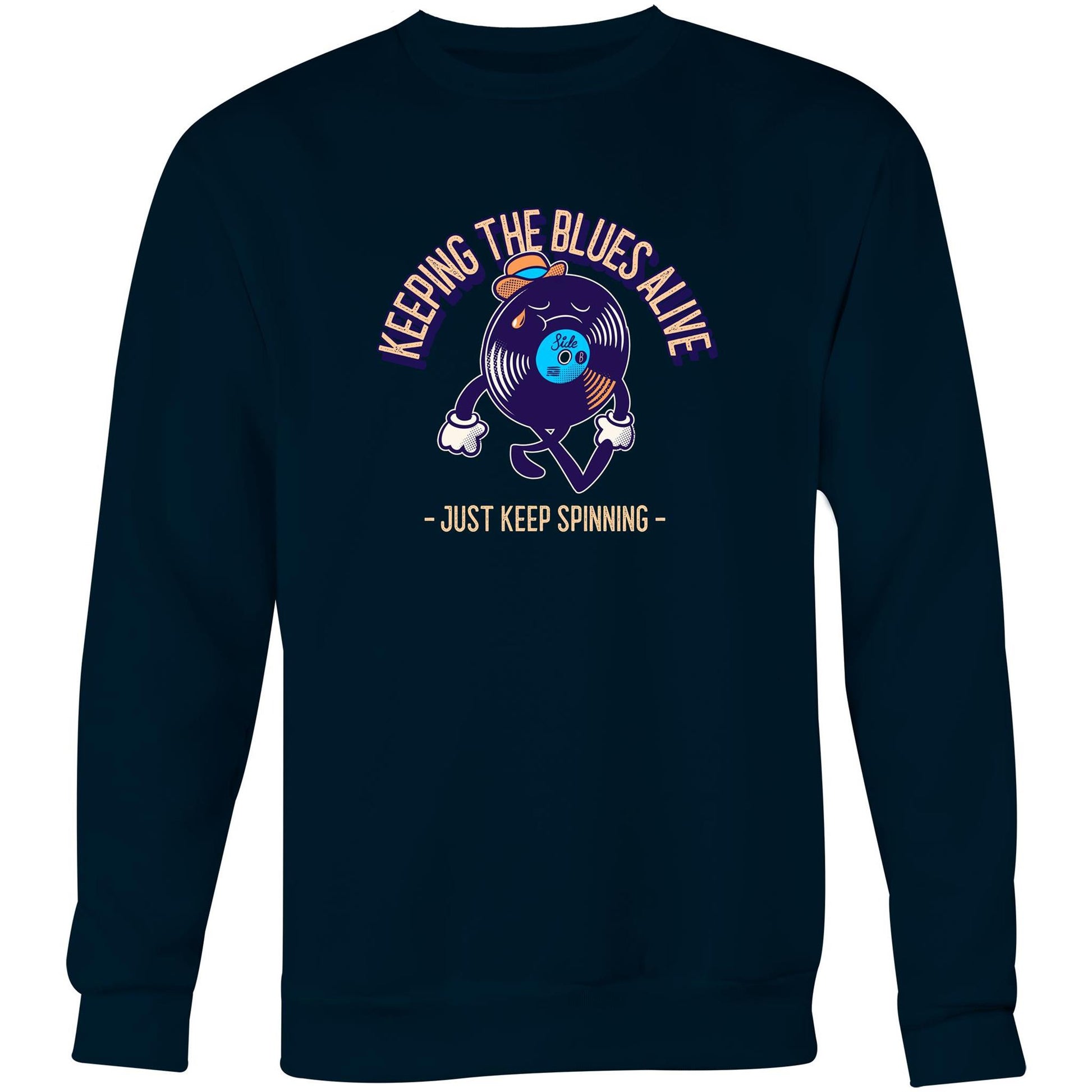 Keeping The Blues Alive - Crew Sweatshirt Navy Sweatshirt Music