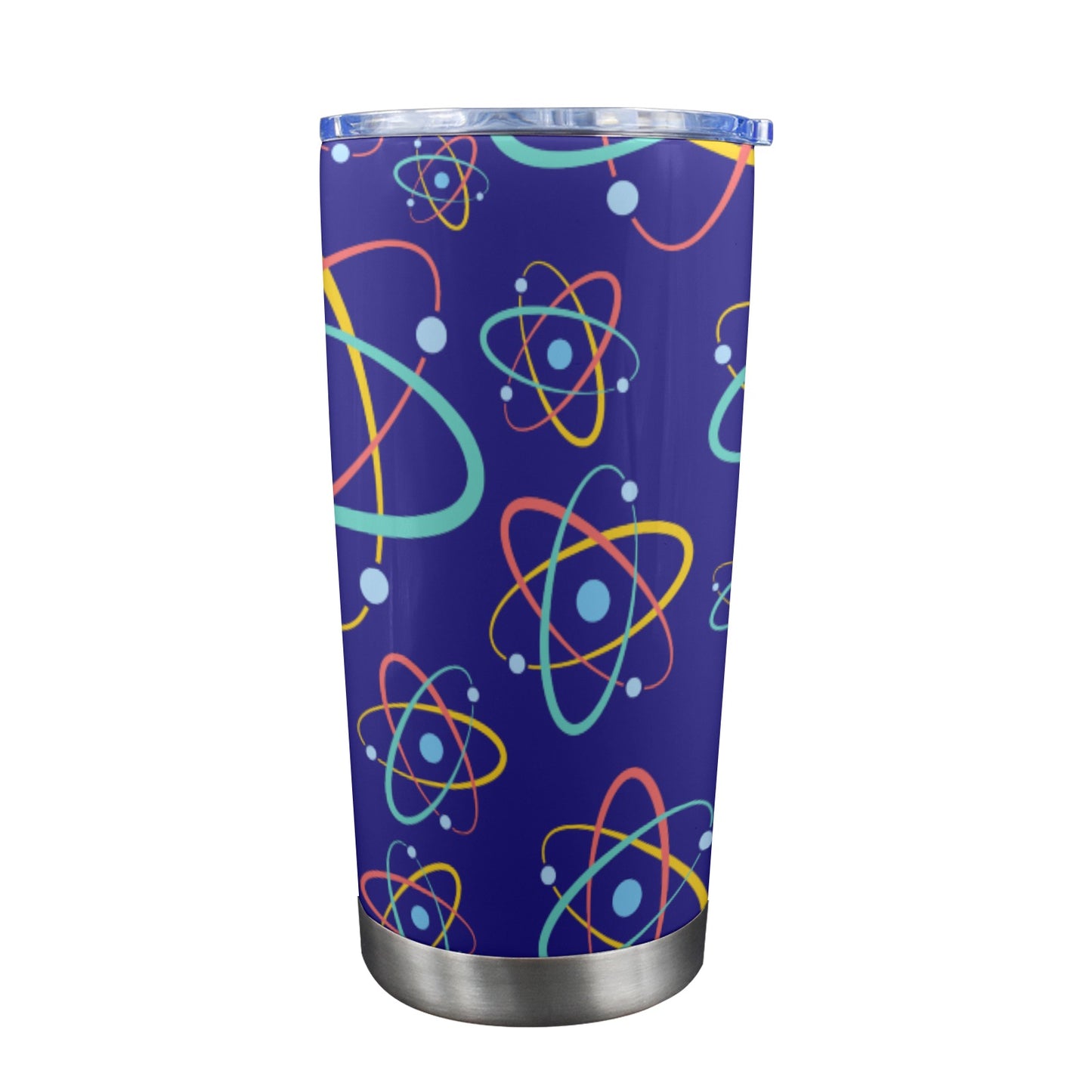 Atoms - 20oz Travel Mug with Clear Lid Clear Lid Travel Mug