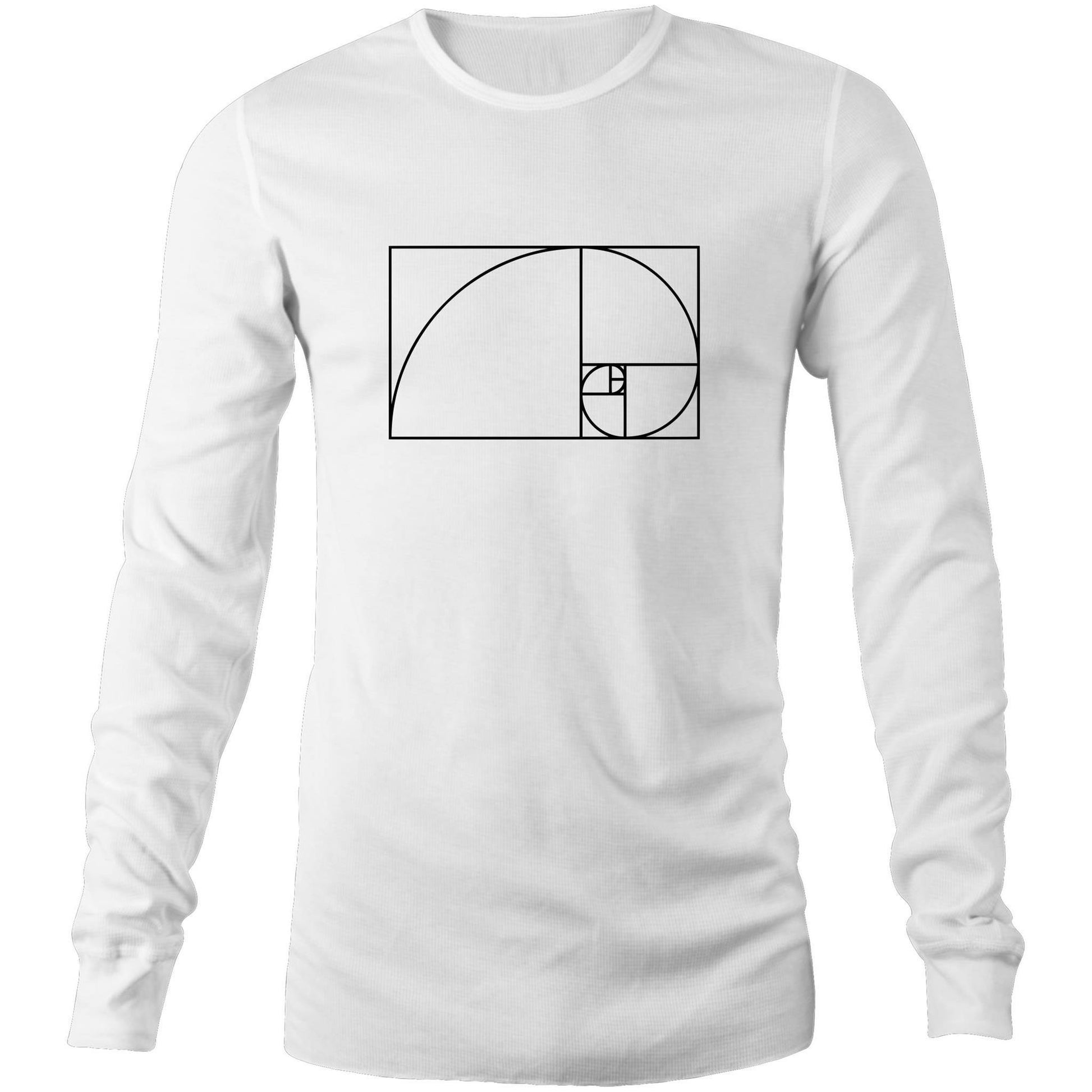 Fibonacci - Long Sleeve T-Shirt White Unisex Long Sleeve T-shirt Maths Mens Science Womens