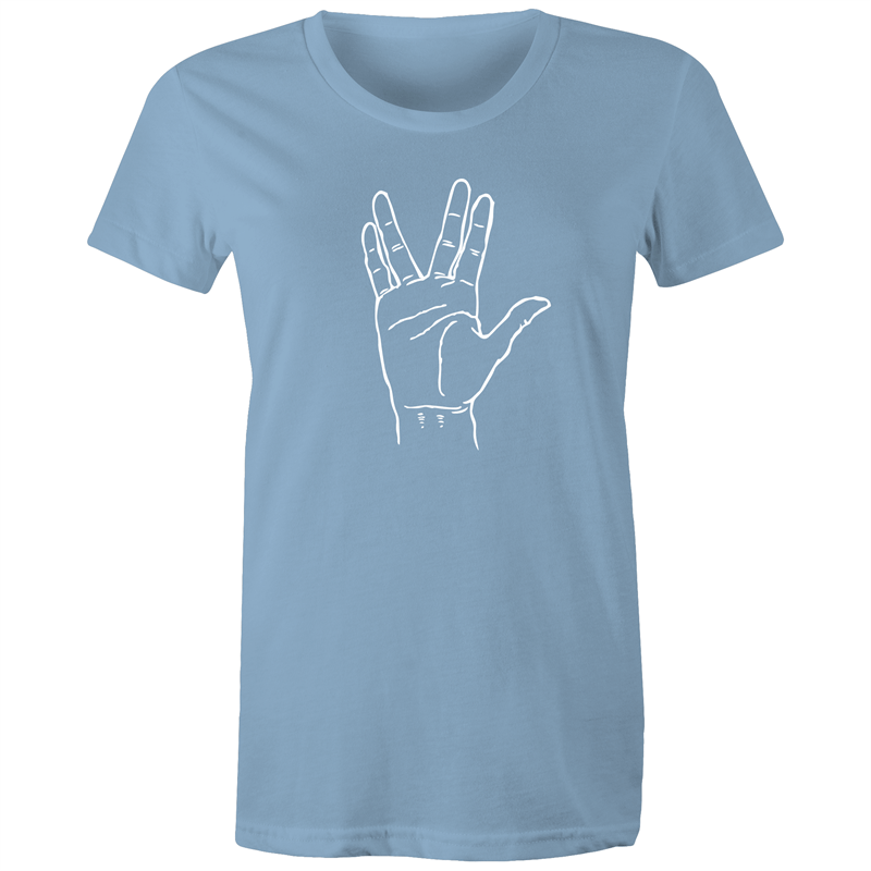 Greetings - Women's T-shirt Carolina Blue Womens T-shirt Sci Fi Womens