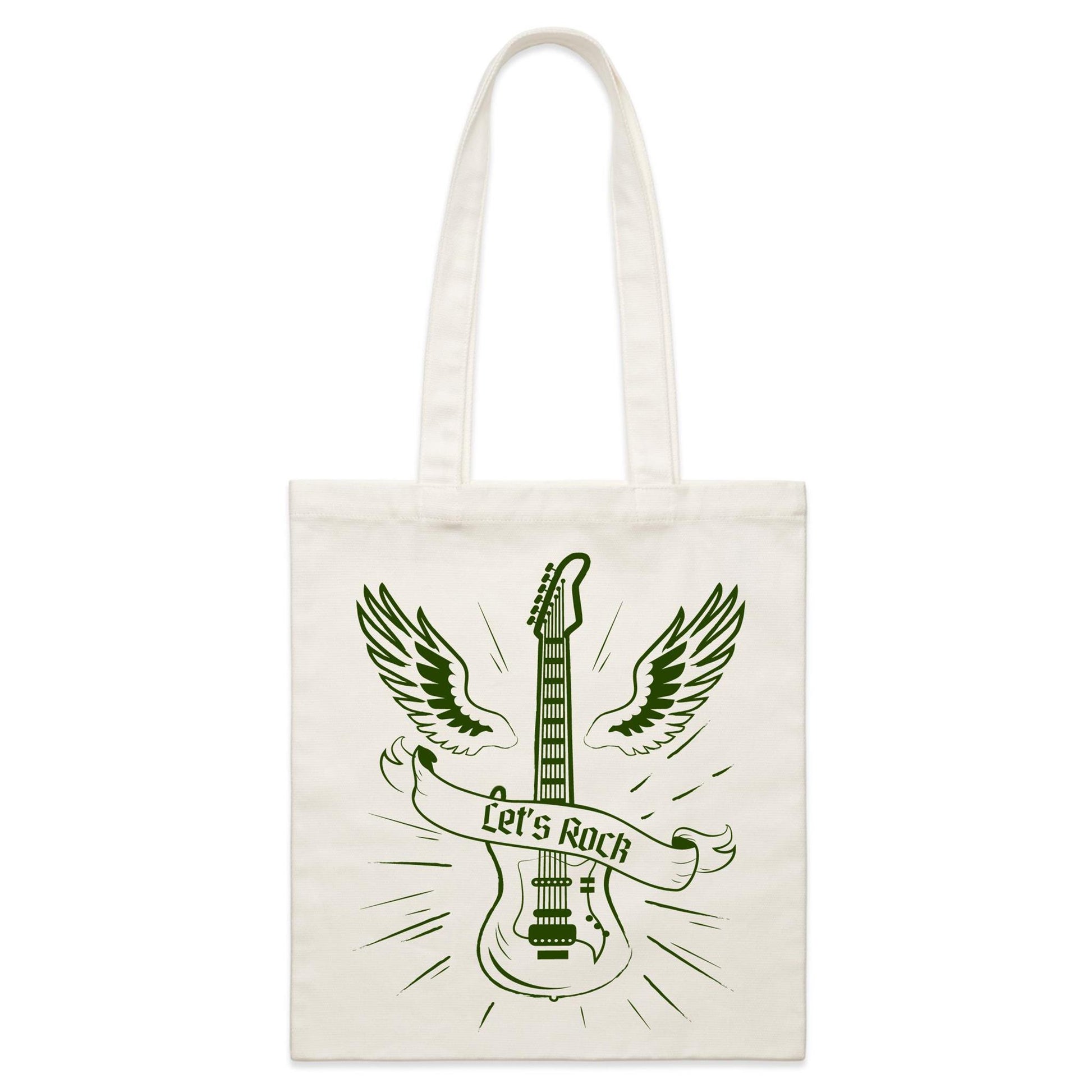 Let's Rock - Parcel Canvas Tote Bag Default Title Parcel Tote Bag Music