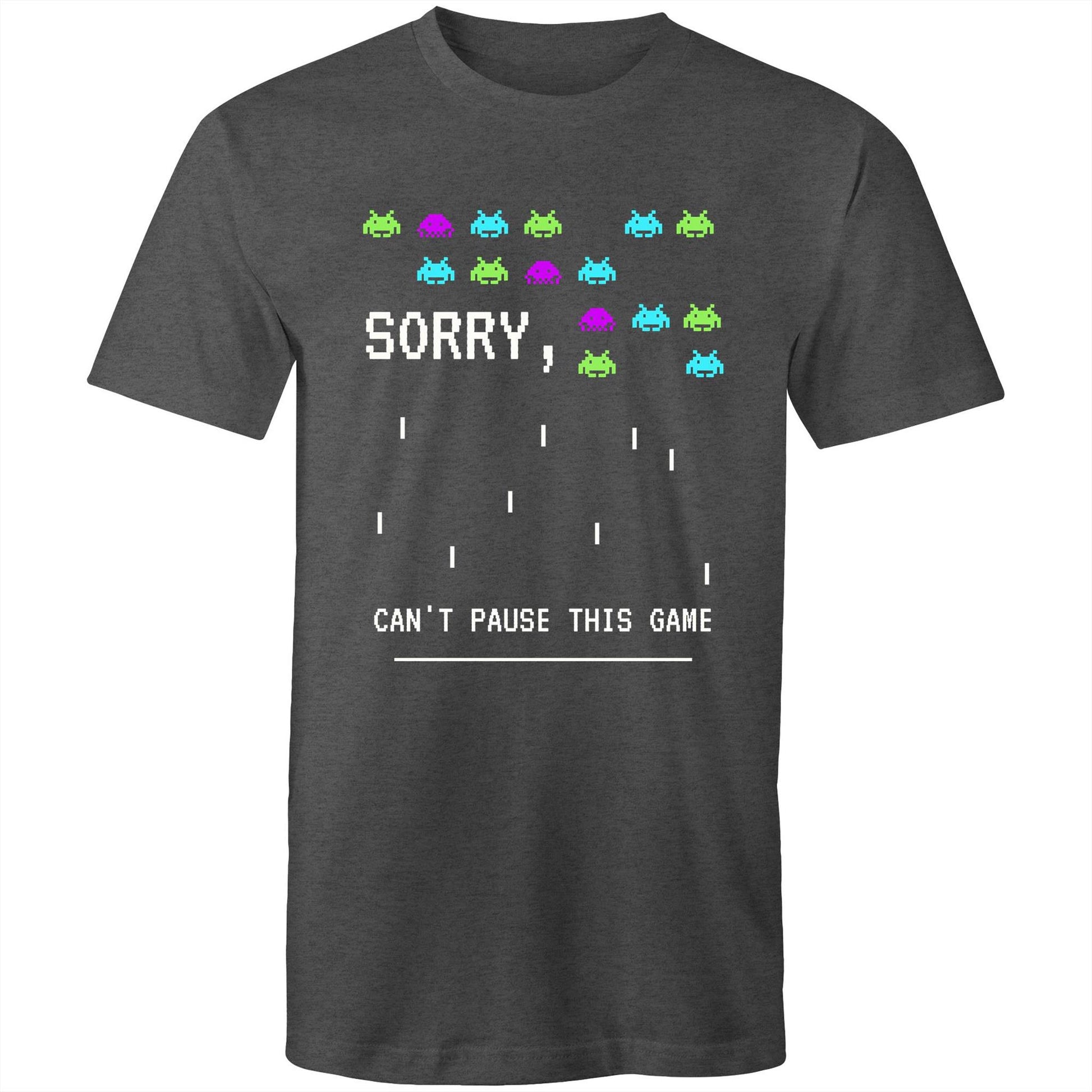 Sorry, Can't Pause This Game - Mens T-Shirt Asphalt Marle Mens T-shirt Games
