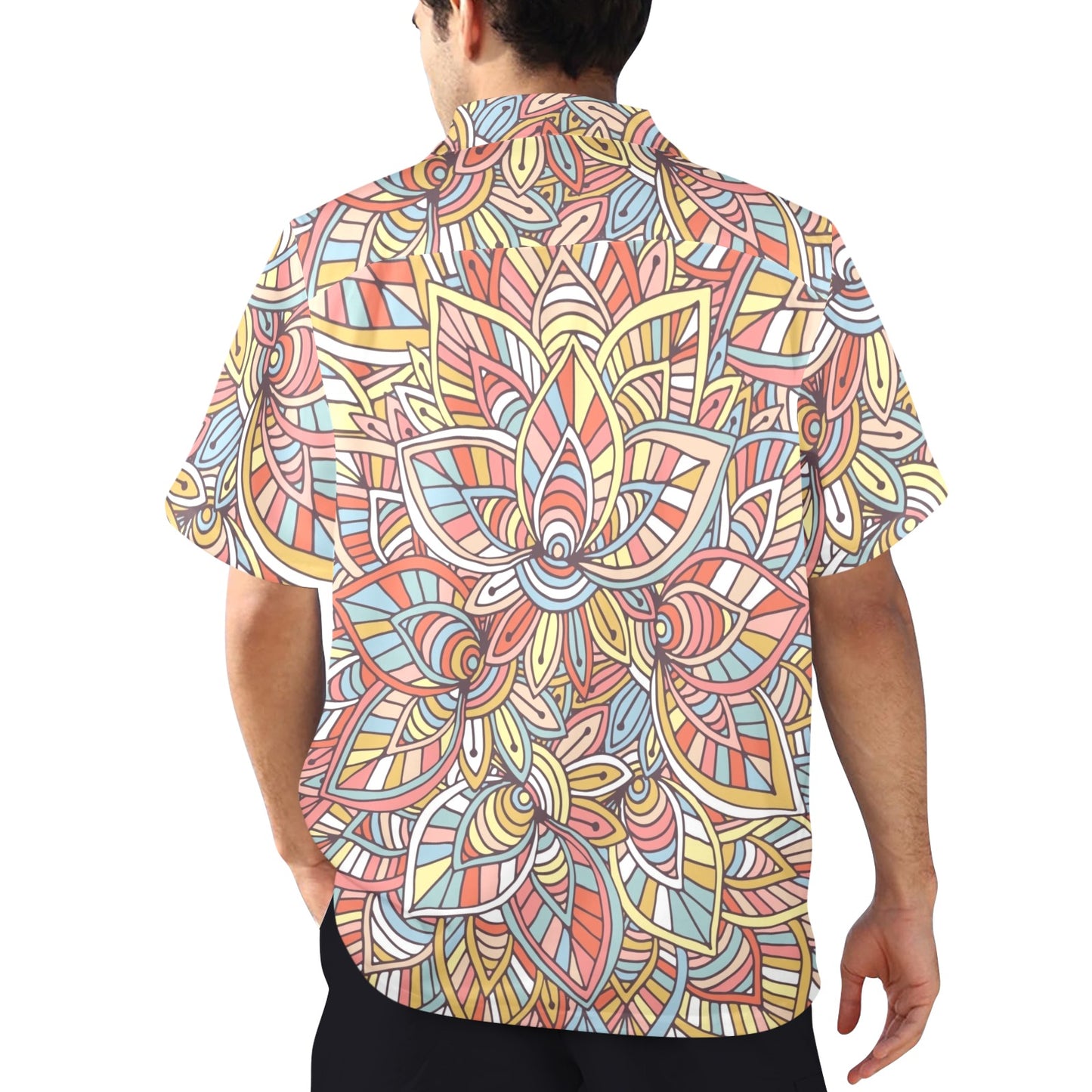 Colour Floral - Mens Hawaiian Shirt Mens Hawaiian Shirt