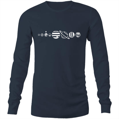 You Are Here - Long Sleeve T-Shirt Navy Unisex Long Sleeve T-shirt Mens Space Womens