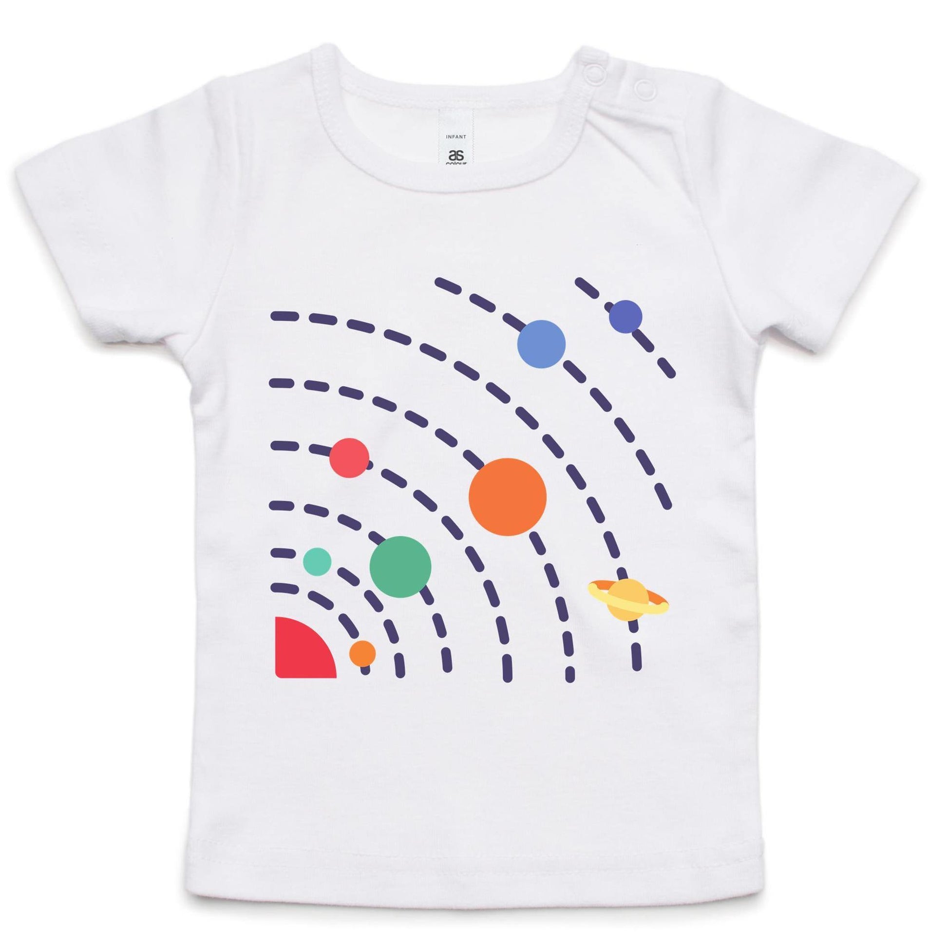 Solar System - Baby T-shirt White Baby T-shirt kids Space